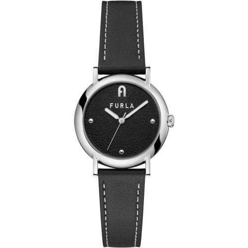 Womens Wristwatch FURLA EASY SHAPE WW00024015L1 Leather Black - Picture 1 of 3