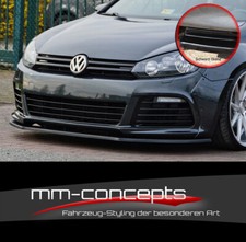 CUP Spoilerlippe SCHWARZ für VW Golf VI 6 R 1K Frontspoiler Spoilerschwert IN 