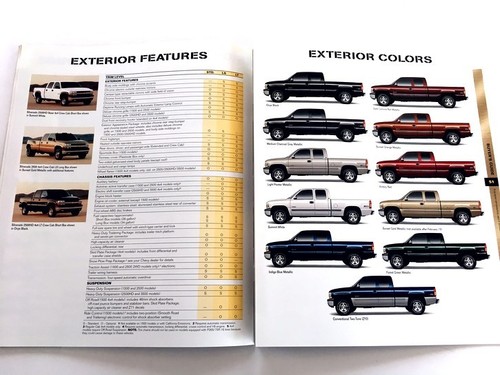 2001 Chevrolet Silverado Truck 50-page Sales Brochure Catalog - 1500 2500 3500 - Picture 10 of 10