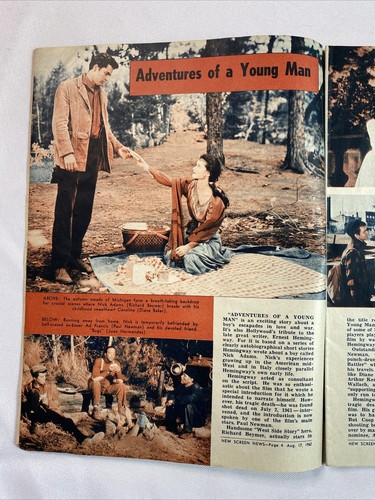 New Screen News Magazine Richard Beymer Paul Newman Sandra Dee Natalie Wood - Picture 3 of 12