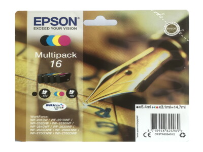Original Epson Druckerpatronen T1626 Multipack f WorkForce WF-2650DWF WF-2660DWF