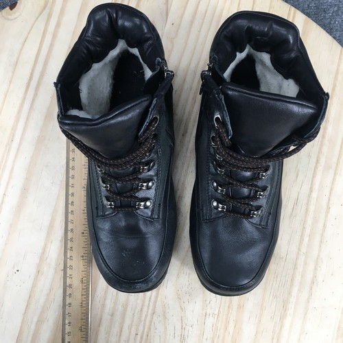 Blondo Canada Boots Womens 8.5 Combat Black Waterproof Lace Up Casual Ankle Top - Picture 8 of 17
