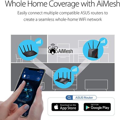 ASUS RT-AX58U AX3000 Dual Band Gaming WIFI 6 Wireless Router