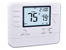 Non-Programmable Heat Pump Thermostat, 2 Heat/1 Cool, with 4.5 sq. Inch Display