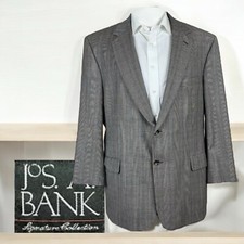 Jos. A. Bank Signature Sport Coat Mens 46R Beige Plaid