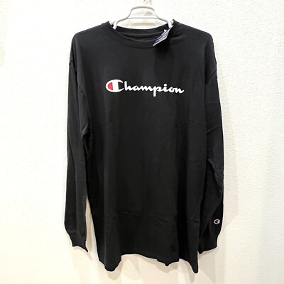 CHAMPION LONG SLEEVE MENS BIG & TALL T-SHIRT GORP CORE SZ