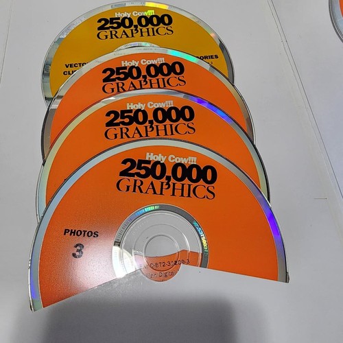 Macmillan Holy Cow! 250,000 Graphics Clip Art Images Photos 17 CDs COMPLETE EUC - Picture 6 of 9