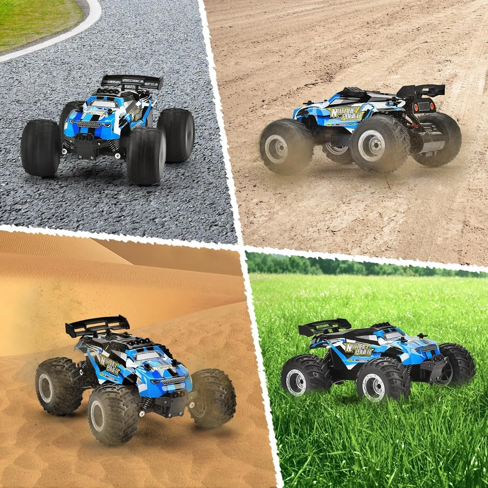 Remote Control Car, 2.4Ghz Glow-up RC Cars with Body Lights & Headlights, 2 Rech - Image 4 of 4