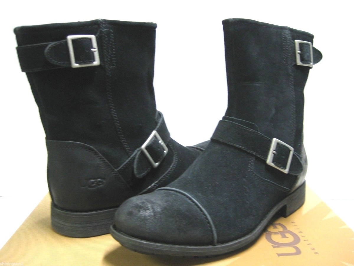 UGG LANCING MEN BOOTS SUEDE BLACK US 11.5 /UK 10.5 /EU 45  display picture 3
