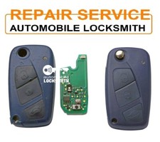 Repair Service for Fiat Panda Stilo Idea Punto Grande Ducato 3 button remote key