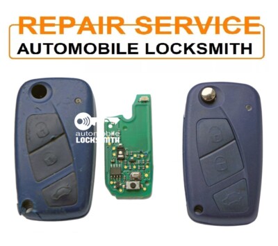 Reparatur Service für Fiat Panda Stilo Idea Punto Grande Ducato 3 Tasten Funkschlüssel