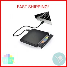 External CD DVD Drive, USB 2.0 Slim Protable External CD-RW Drive DVD-RW Burner 