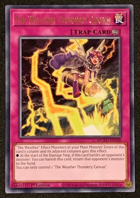 Die Wetterdonnernde Leinwand | MGED-DE100 | Gold Rare | 1. Auflage | YuGiOh TCG