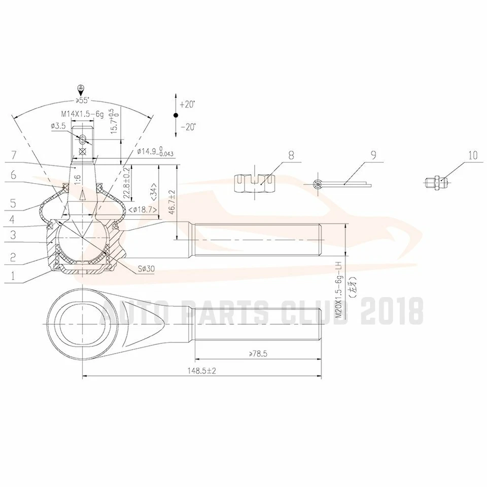 14PC Complete Front Supension Kit Fits 2000 2001 Dodge RAM 1500 RWD 2WD Foto 2 de 4