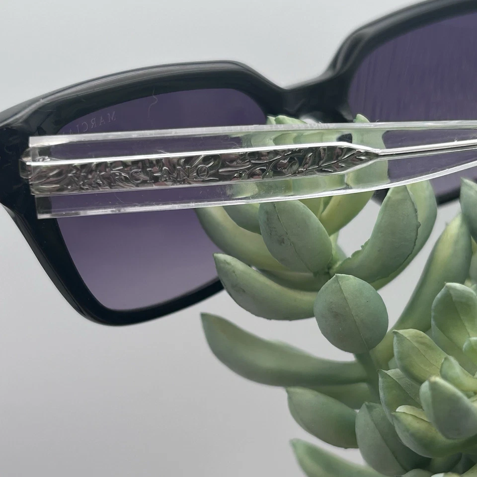 Gafas de sol Marciano By Guess GM0799 01B plateadas transparentes lentes moradas marco negro Foto 2 de 4