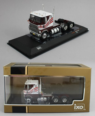 #ad 1:64 IXO Models *BURGUNDY amp; WHITE* FORD CL 9000 COE Semi Truck NIB $35.99