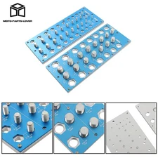 21 Inch and 17 Metric Bolt Gauge Bolt & Nut Identifier Gauge Thread Checker