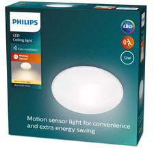 Philips Shan Indoor Motion Sensor Flush Ceiling Light- White - NEW open box