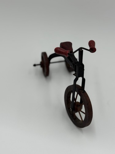 Vintage Miniature Metal Tricycle Model Toy Decor Rusty Antique Look Collectible - Picture 13 of 19