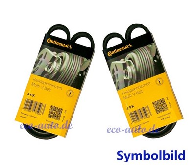 2 x CONTITECH Keilrippenriemen 4PK841 + 4PK850 für SUZUKI JIMNY