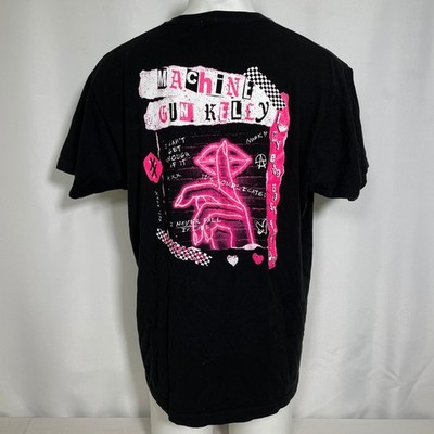 Machine Gun Kelly MGK My Exs Best Friend Pink Black T-Shirt Men's XL