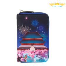Cartera Loungefly Disney Castillo Mulan Cremallera Alrededor Nueva