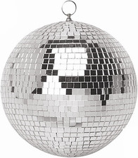 8 Inch Mirror Disco Ball Hanging Disco Ball for Party Stage Wedding Holiday Deco