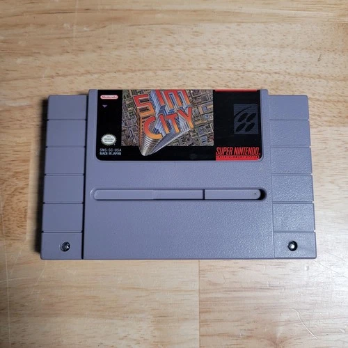 SimCity SNES Super Nintendo Entertainment System, 1991 - Tested