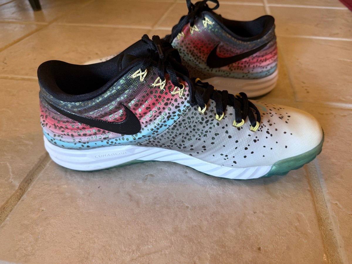 Lunar Vapor Mike Trout Nike Lunar Baseball Turf Shoes Fish On Feet
