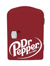 MIS135DRP DR. Pepper Mini Portable Compact Personal Fridge Cooler, 4 Liter Ca...