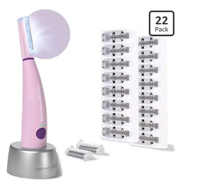 Sonicsmooth Pro+ with LED Light Michael Todd Beauty Dermaplane Razor Women Face