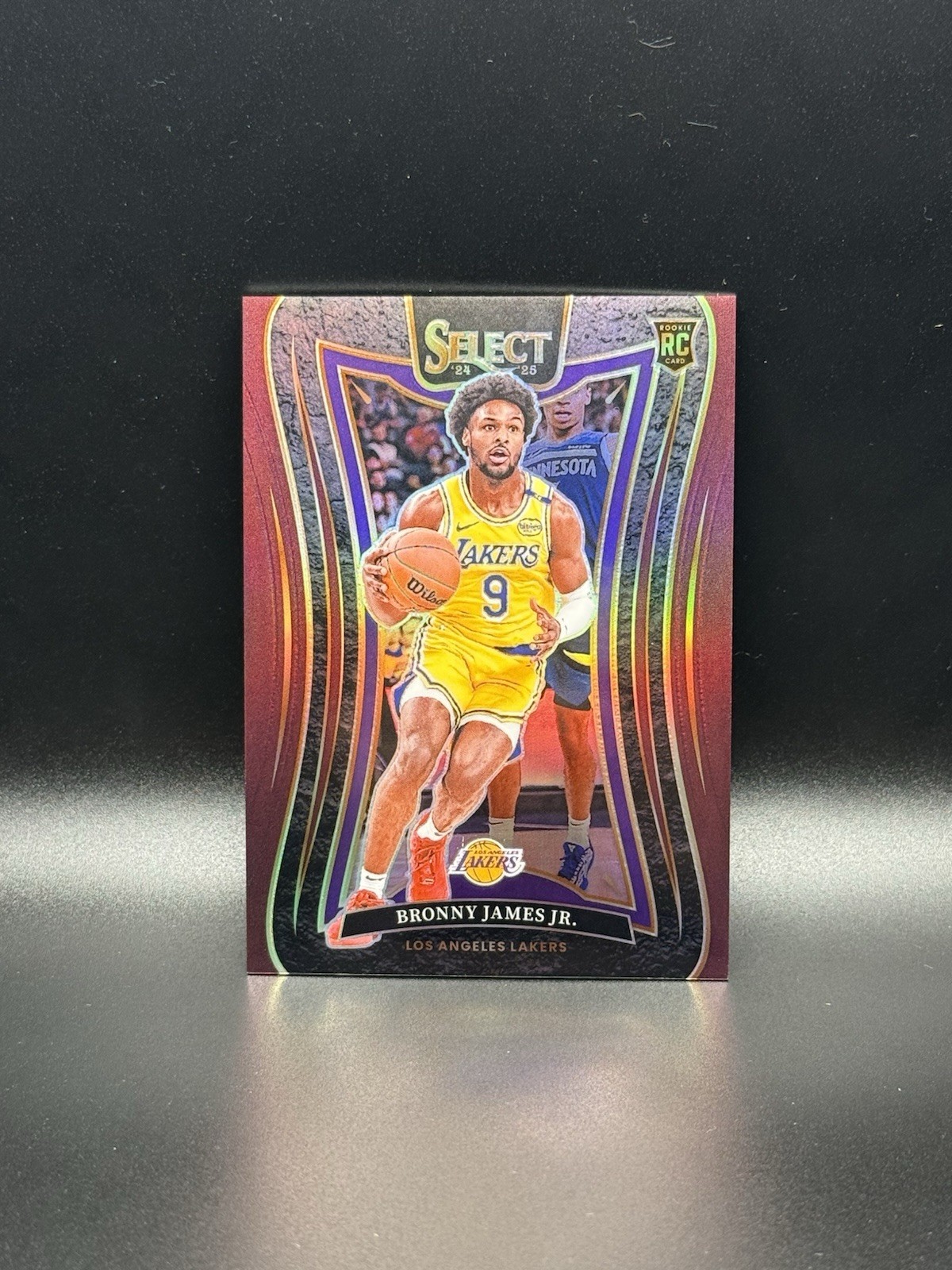2024-25 Panini Select - Mezzanine Bronny James #369 Maroon Prizm /85 (RC)
