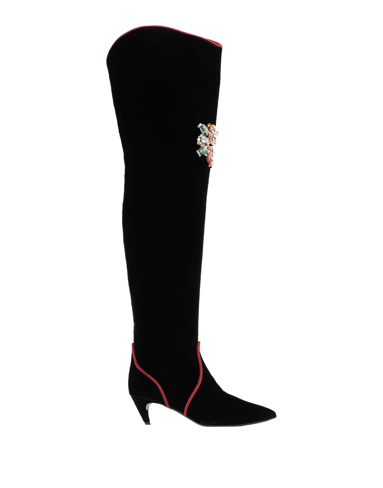 Roger Vivier - Women - Velvet Boot - Black 246990₽