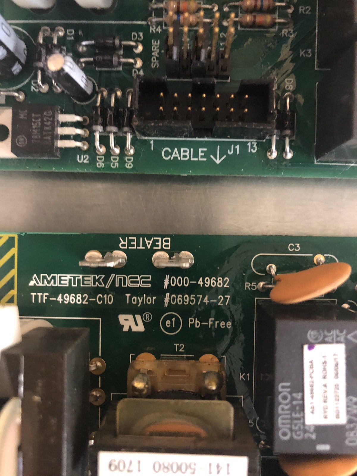 069574-27 Taylor Power Board 336 339 794 791 TESTED Fits 2012 And Later Models