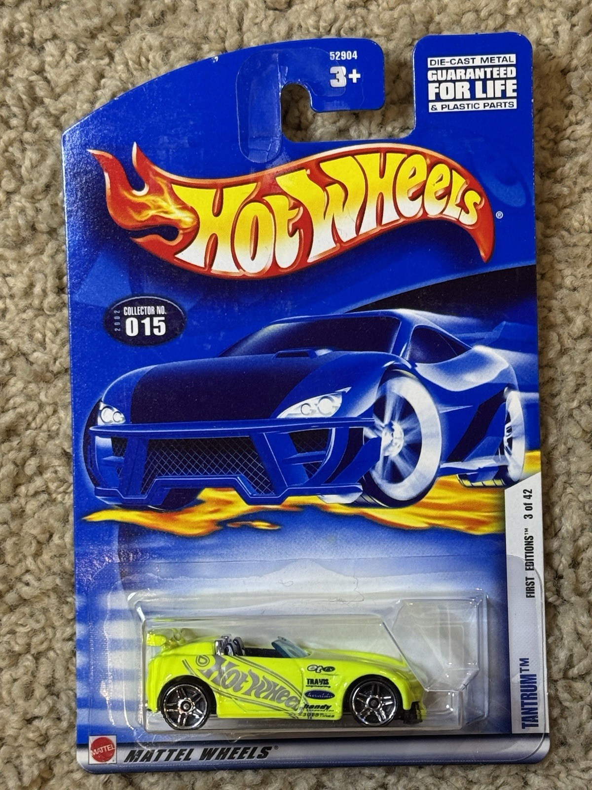 2002 Hot Wheels First Editions Tantrum 3/42 Collector #015 1:64 Scale