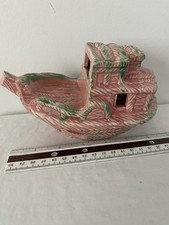 Vintage Hanaki Boat Ship Fish Tank Decoration