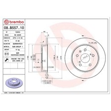 2x Bremsscheibe hinten für Suzuki Swift 3 MZ SX4 GY SX4-SX4 EY | 26210911