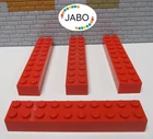 (E3/7) LEGO 4x 3006 Brick Building Block 2x10 Red 76215 4544 10018 8143 8671 6989