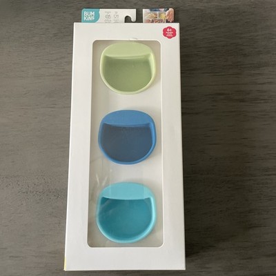 BUMKINS Silicone little dippers sauce attach to plate 3 pack toddler eating easy