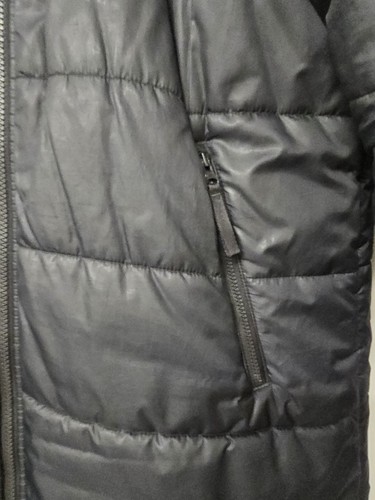Womens Nike Parka Long Down Jacket Coat Therma Fit Black Hooded Size Small - Picture 3 of 10