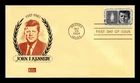 Dr Jim Stamps John F Kennedy First Day Cover Kolor Kover Cachet