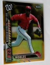 2016 Bowman Bowman Scouts' Top 100 Gold Refractor #33/50 Victor Robles #BTP-23