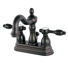 Kingston Brass KS160.TAL Tudor 1.2 GPM Centerset Bathroom Faucet - Bronze