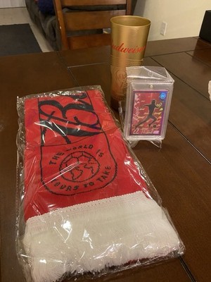 Budweiser Fifa World Cup 2022 Budverse Starter Kit. Gold Cup Scarf & Soccer Card