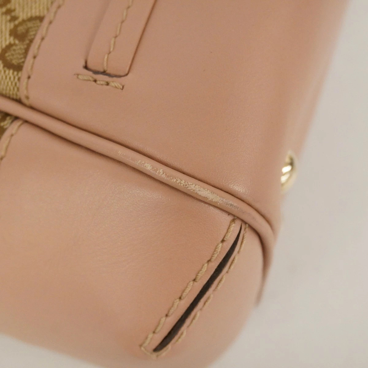 Gucci GG Canvas Handbag Brown Canvas Gold Hardware thumbnail 6