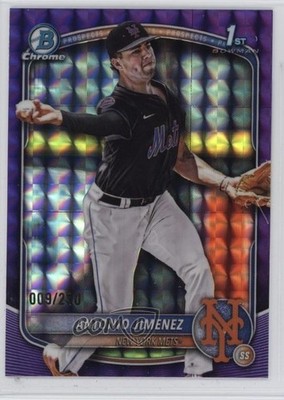2025 Bowman Draft Chrome Purple Geometric Refractor 9/250 Antonio Jimenez 1q9u