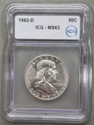 1962-D Franklin Half Dollar ICG MS63