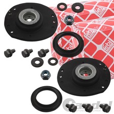 2x FEBI FEDERBEINLAGER DOMLAGER VORDERACHSE passend für PEUGEOT 206 + CC + SW