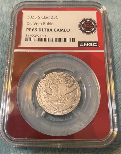 2025 S Clad Quarter 25C Dr. Vera Rubin NGC PF69 Ultra Cameo (EDC Version)