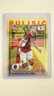2024-25 Topps UEFA Japan Christian Pulisic #76 Yellow Mojo Refractor 97/150